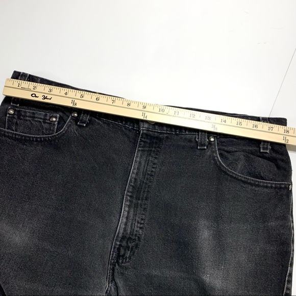 Vintage 90’s Levi’s 540 Relaxed Fit Made in USA Black Worn Jeans Mens 38 x 34 - Picture 4 of 9